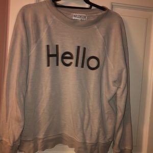 Grey comfortable wildfox jumper!